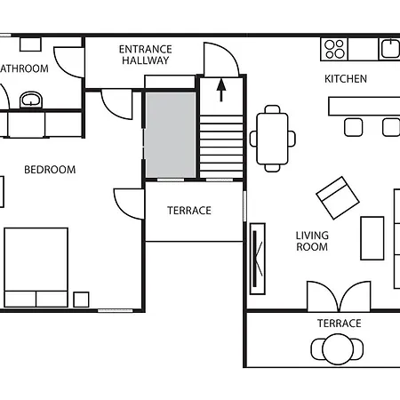 Apartment Red Tree